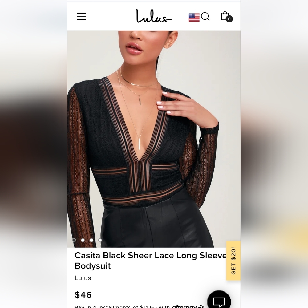 Lulus Casita lace bodysuit
